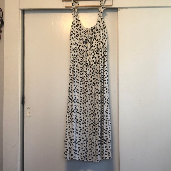 TOPSHOP Petite size 4 heart print maxi dress - Picture 2 of 9